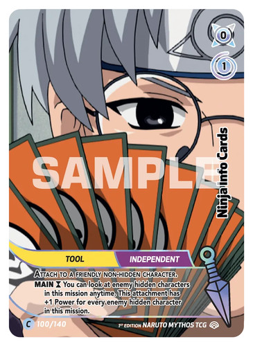 Ninja info cards set - cards, (v1)